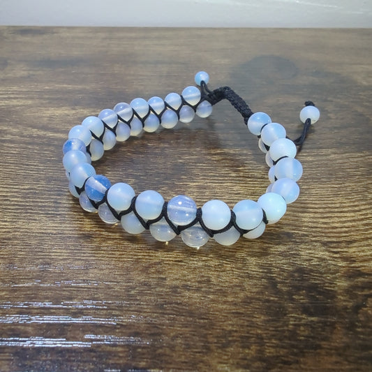 Opalite Double Row Adjustable Bracelet