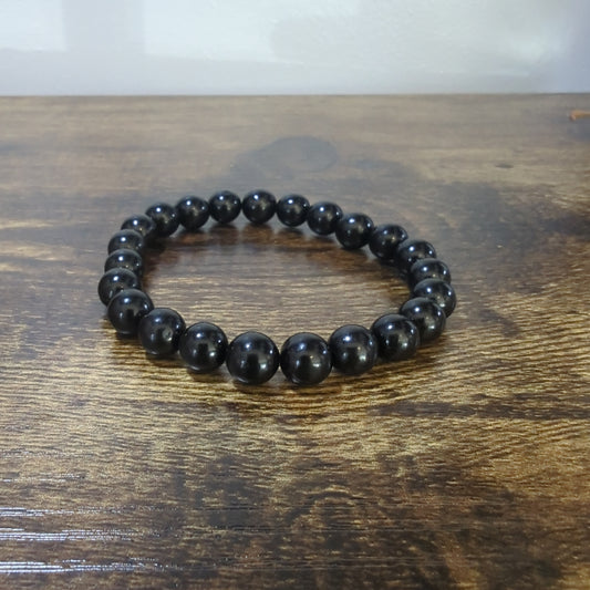 Jet 8mm Bracelet