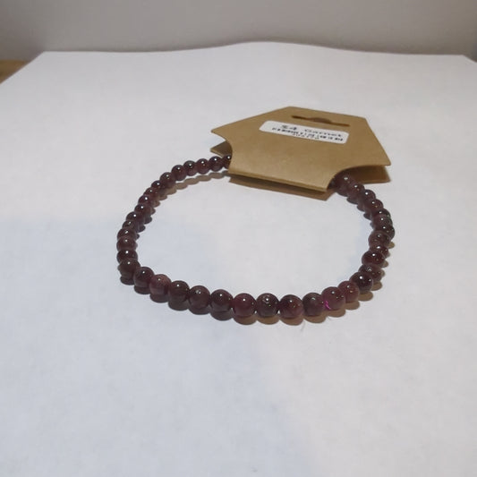 Garnet 4mm Bracelet