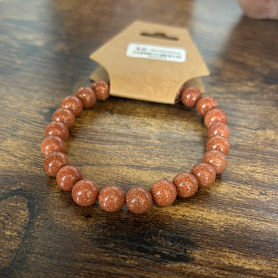 Goldstone 8mm Bracelet