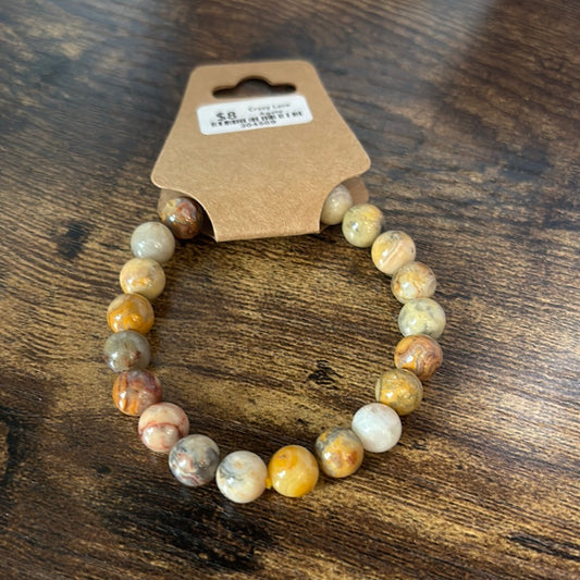 Crazy Lace Agate 8mm Bracelet