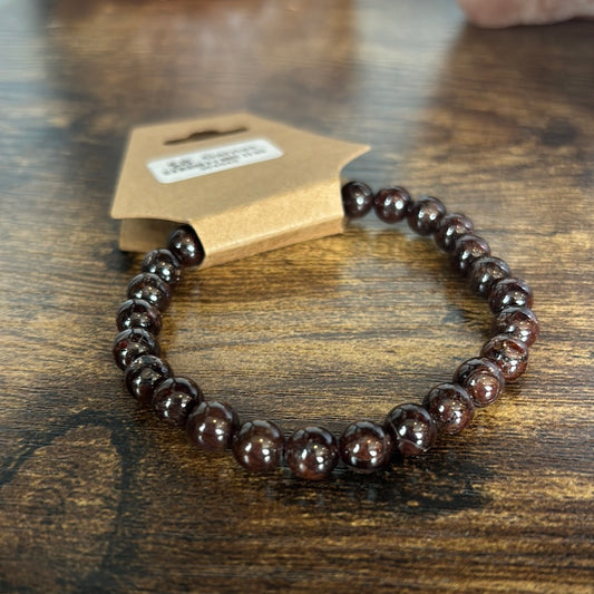 Garnet 8mm Bracelet