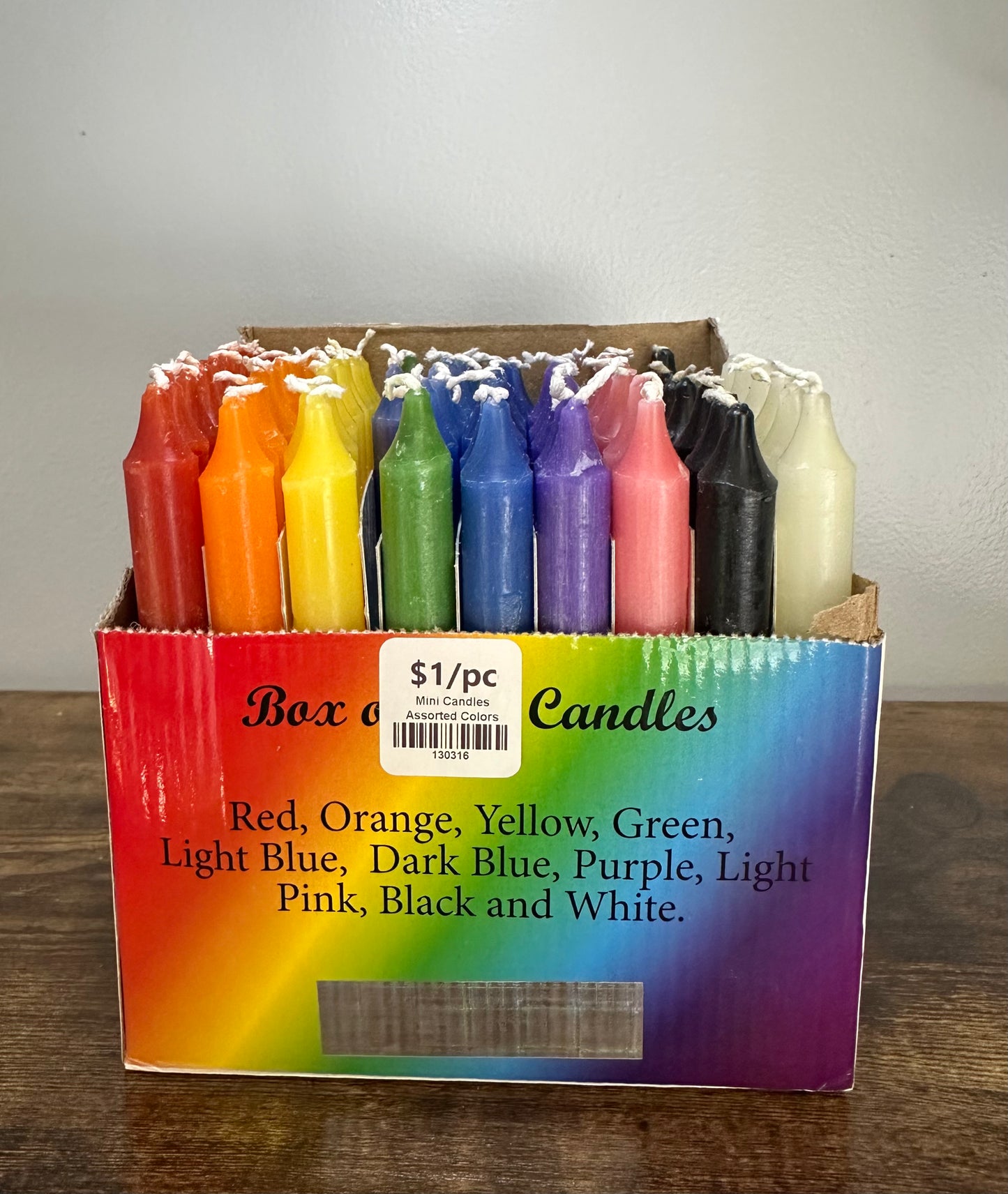 Mini Candles /Assorted colors