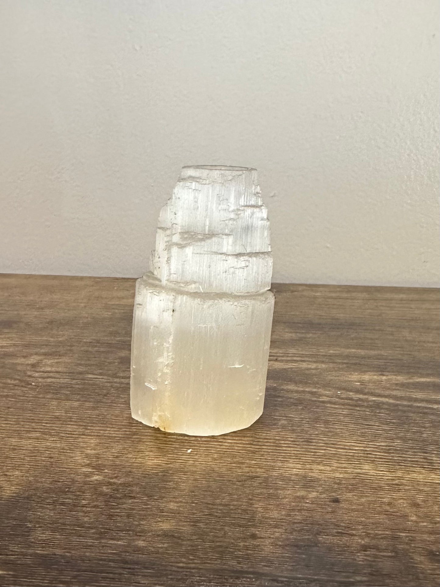 Selenite Candle Mini Holder