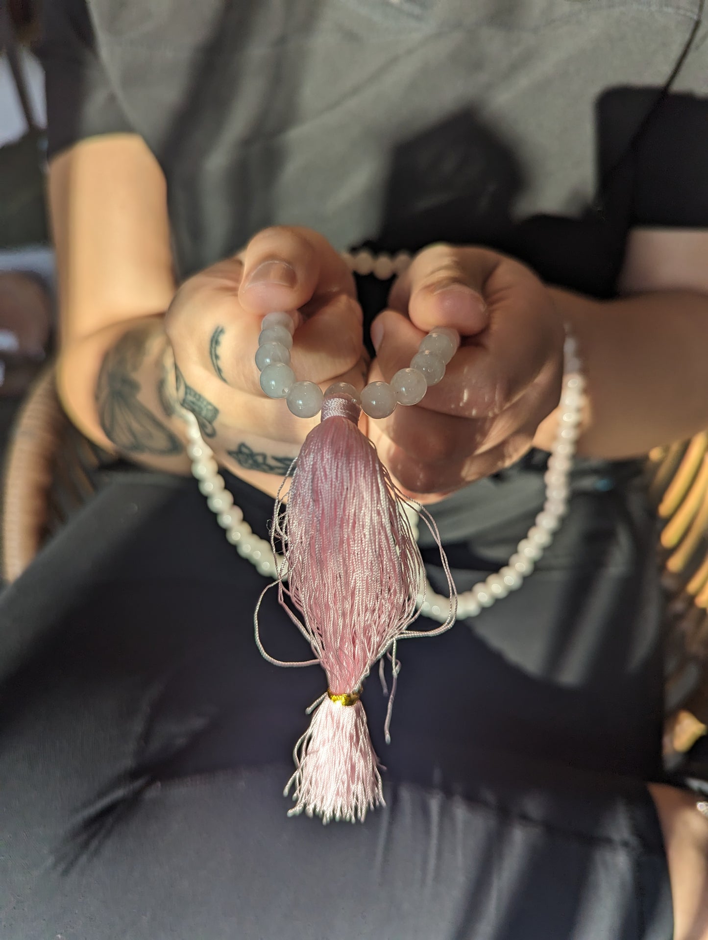 Japamala Rose Quartz Necklace