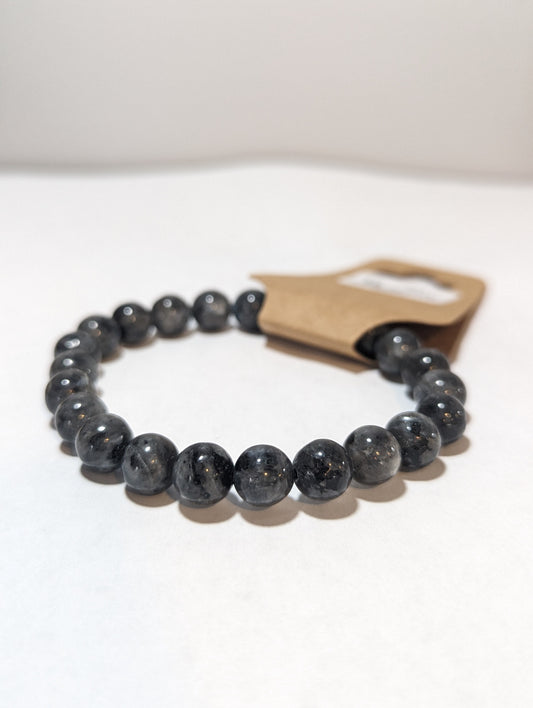 Larvikite - Black Labradorite 8mm Bracelet