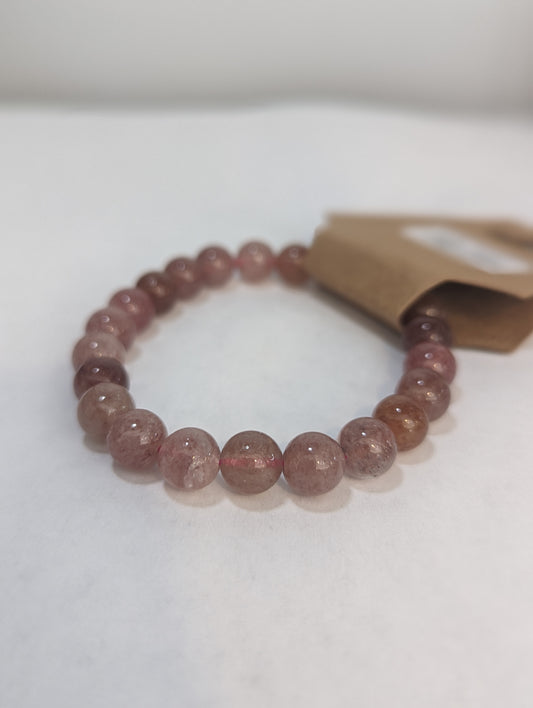 Strawberry Quartz 8mm Bracelet