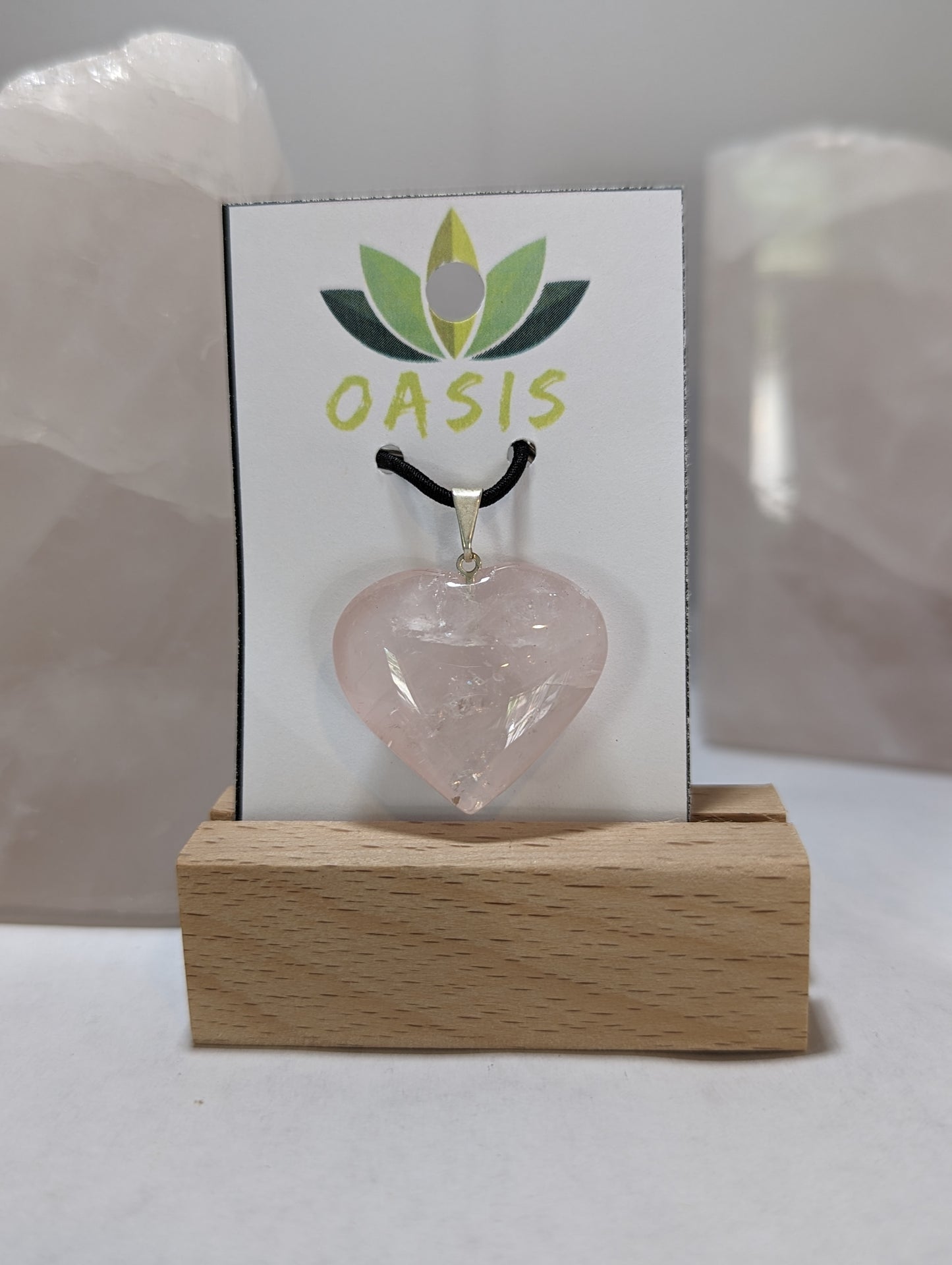 Rose Quartz Heart Pendant