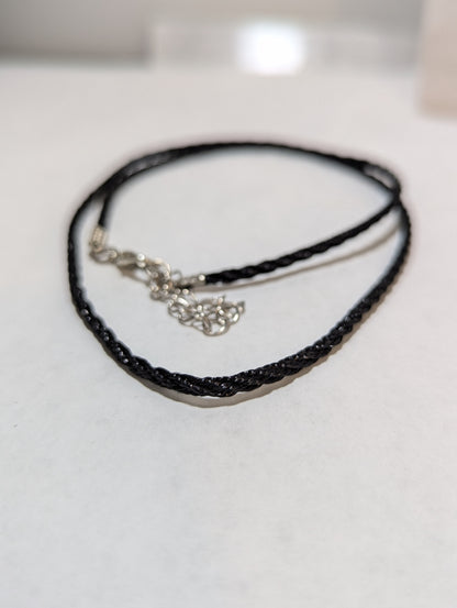 18"  Braided Necklace - Black