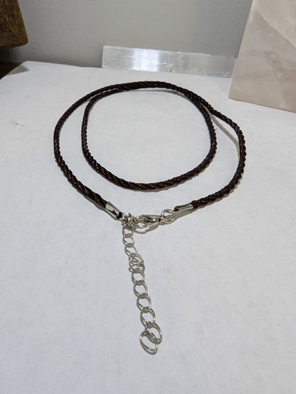 24"  Braided Necklace - Brown