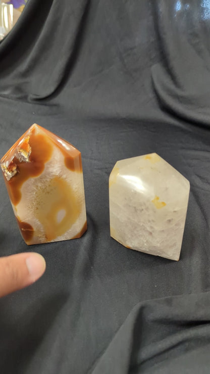 Agate Natural Polished Point Lg
