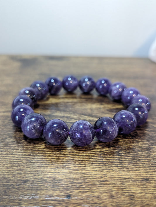 Amethyst 12mm Bracelet